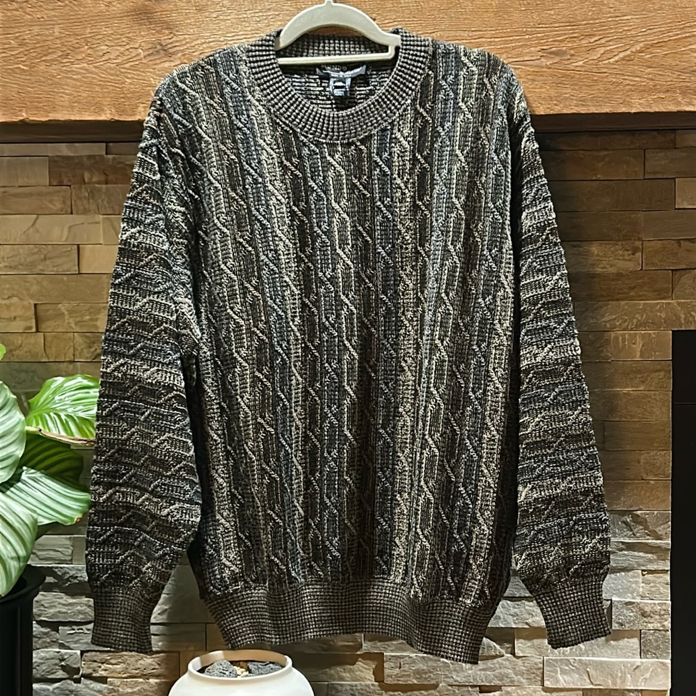 MONDO DI MARCO Vintage Italian Knit Sweater Brown Large